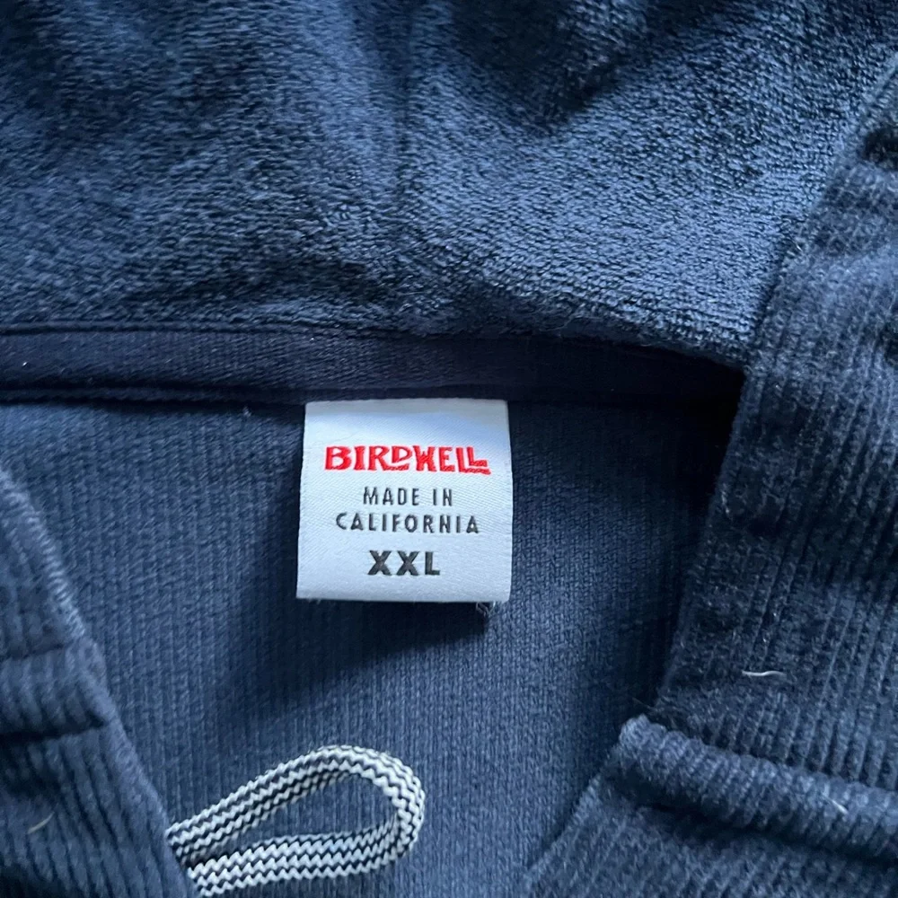 Blue corduroy Hoodie - Picture 2 of 3